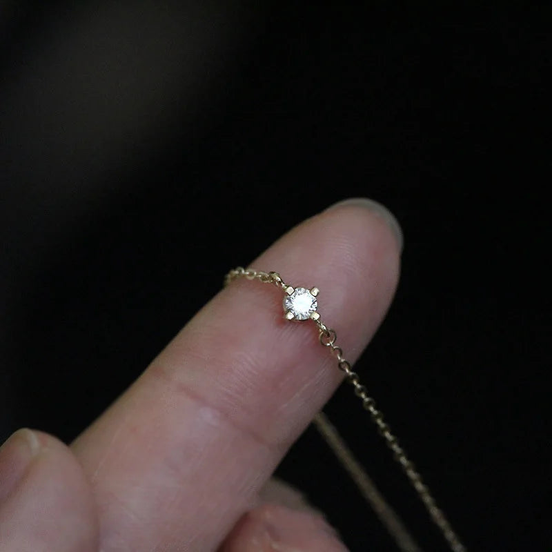 TrustDaivs Real 925 Sterling Silver Fashion 14k Gold Shiny CZ Bracelet For Women Wedding Party Fine S925 Jewelry DB1250