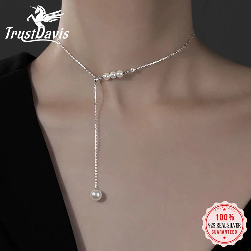 Pearl Clavicle Necklace DS4844