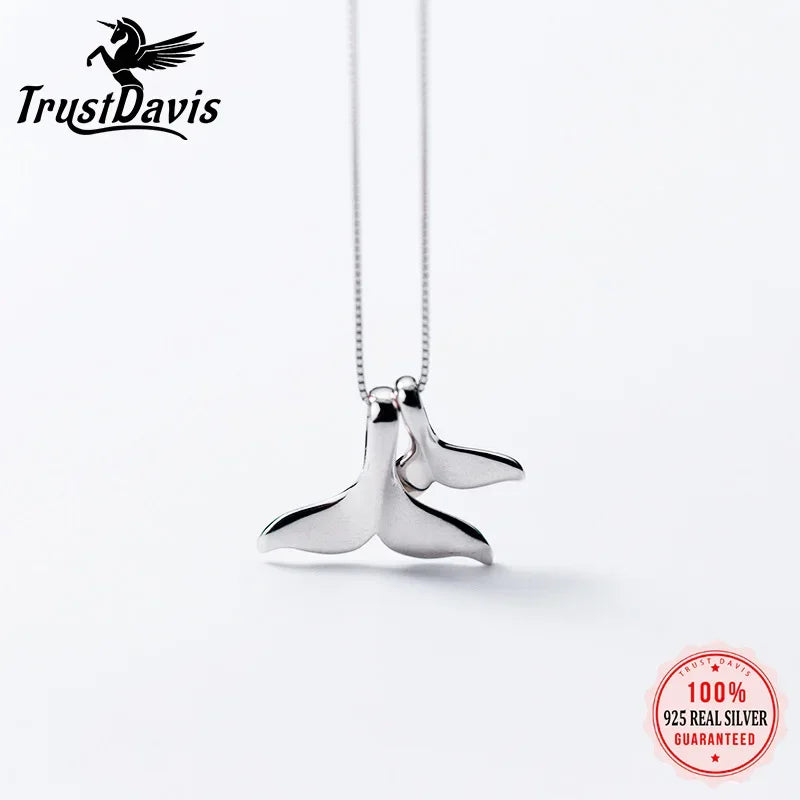 2 Sea-Maid Fishtail Pendant Chokers Necklaces DS847