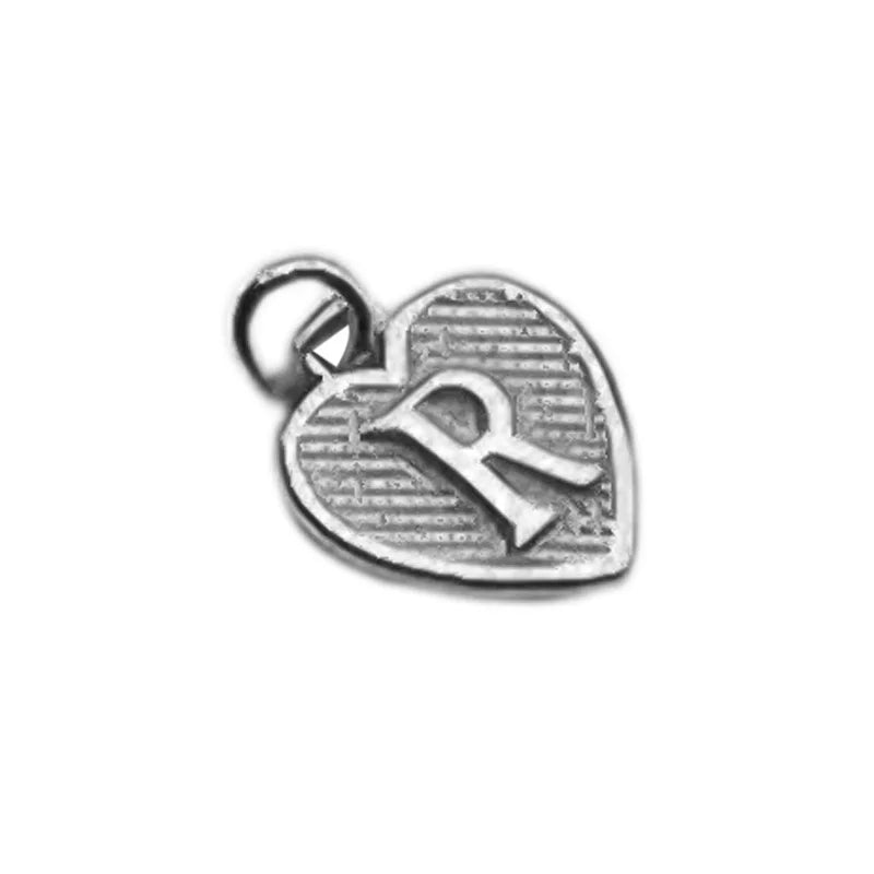 TrustDavis Real 925 Sterling Silver Name Necklace 26 Heart DIY Accessories Pendant for Women Wedding Clavicle Jewelry DZ1795