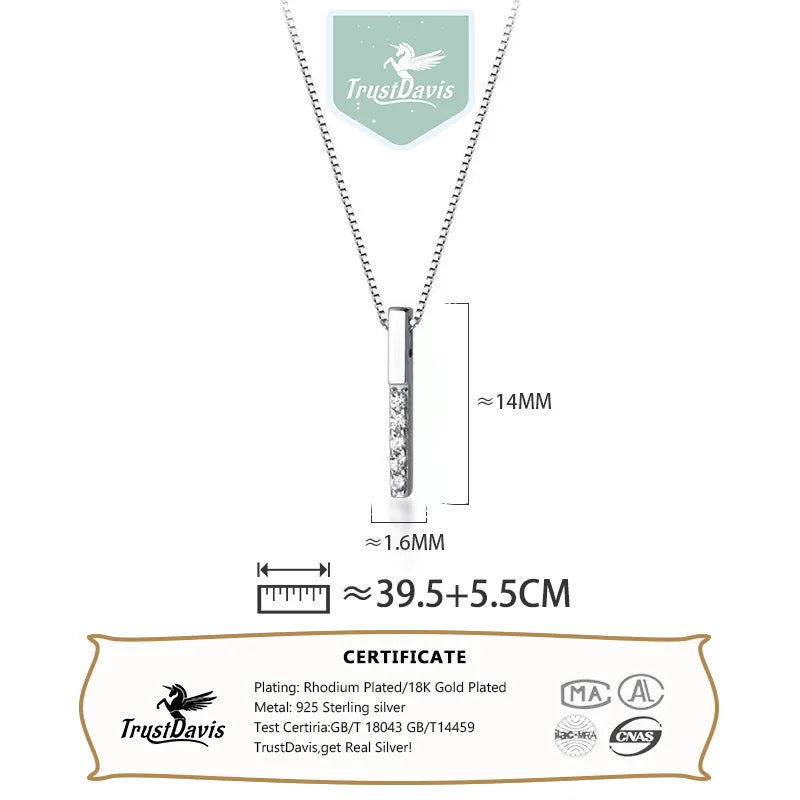 Geometric Rectangular Bar Necklace DS4846