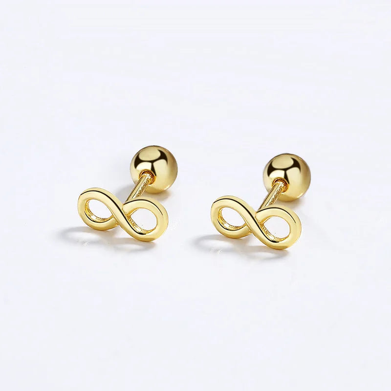 Infinite Bead Screw Stud Earrings DA2839