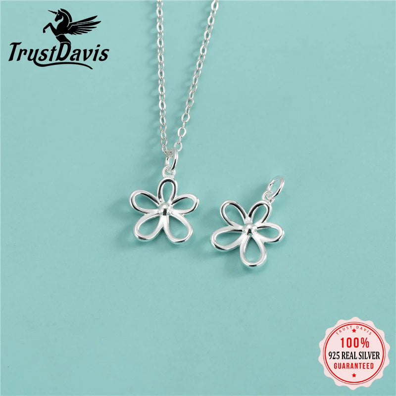 Fashion Sweet Flower Charm Pendant DZ1765
