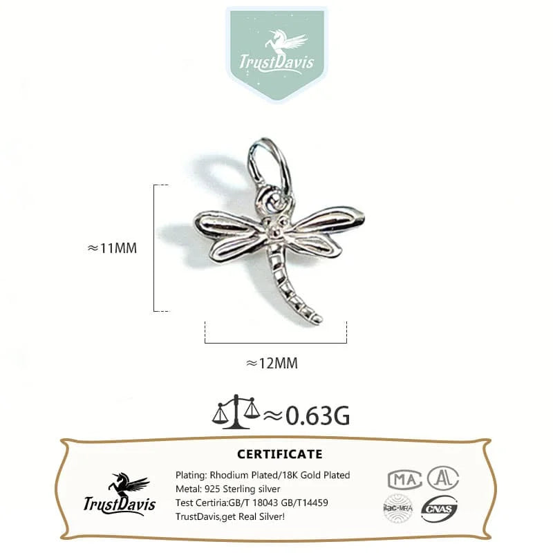 Dragonfly Charm Pendants Cute Dainty Sweet Pretty DZ1896