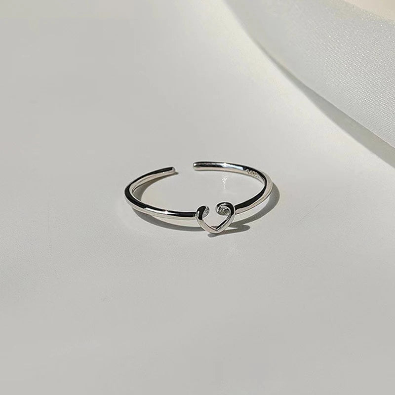 Hollow Heart Open Ring DS4785