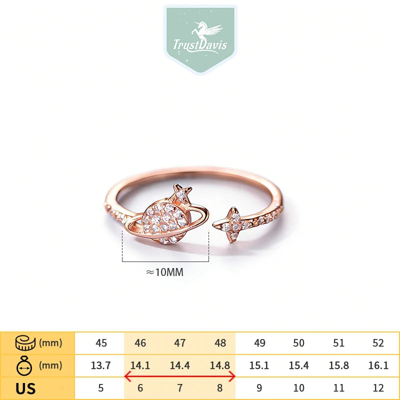 Planet Zircon Open Ring DS4794