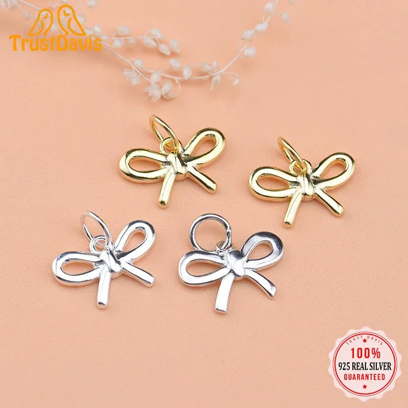 Bowknot Charm Pendant Handmade DIY Accessories HY090