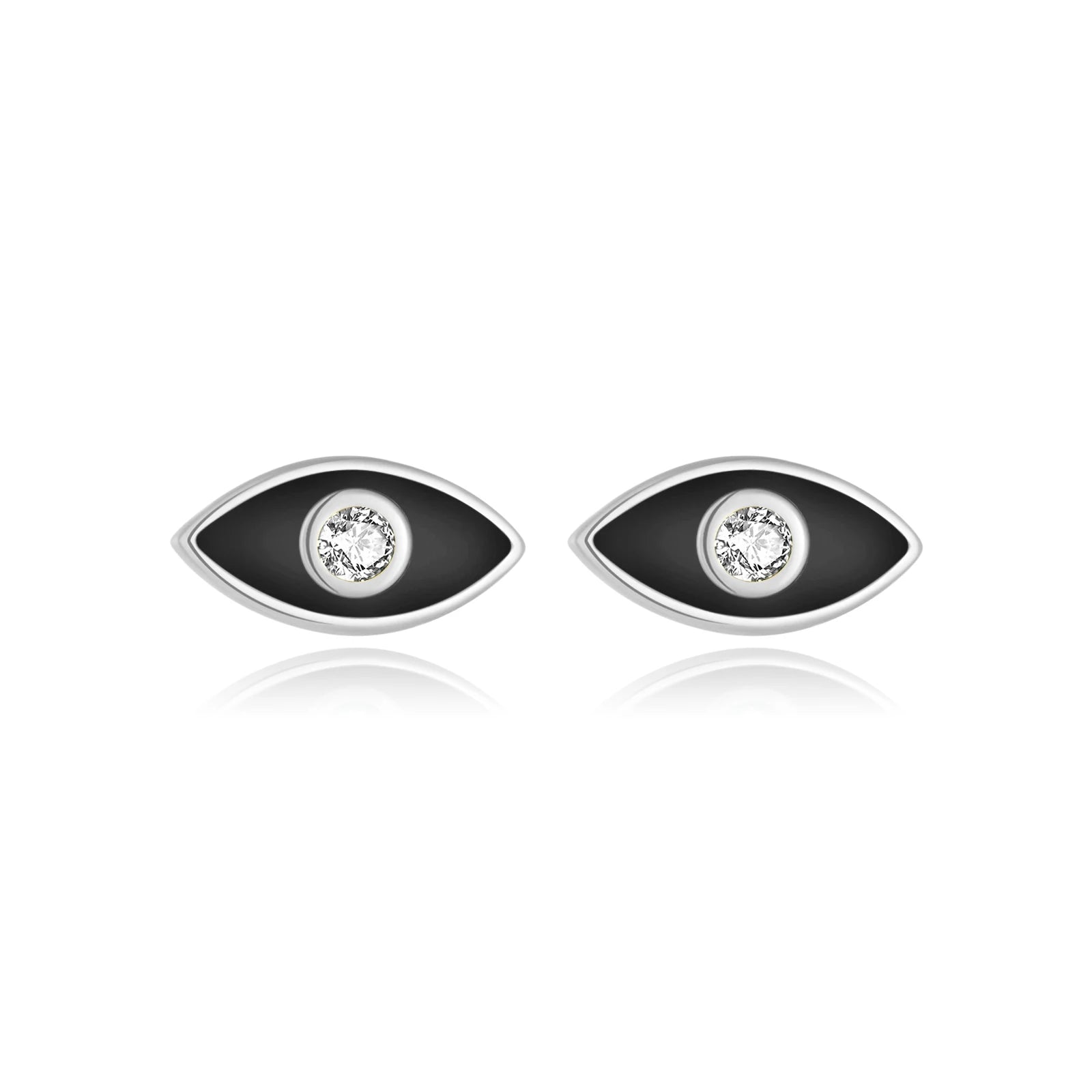 TrustDavis Real 925 Sterling Silver  fashion fine small eyes Stud Earrings for Women  Minimalist Jewelry DA3236