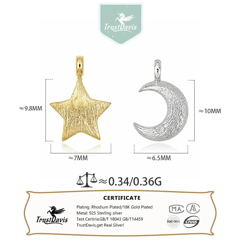 Fashion Minimalist Pendant Star Moon DZ1932