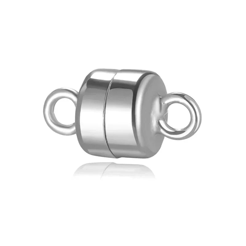 TrustDavis  Real 925 Sterling Silver Fashion Cute Magnet S925 Marking Bracelet Necklace DIY Accessories Jewelry Wholesale DZ110