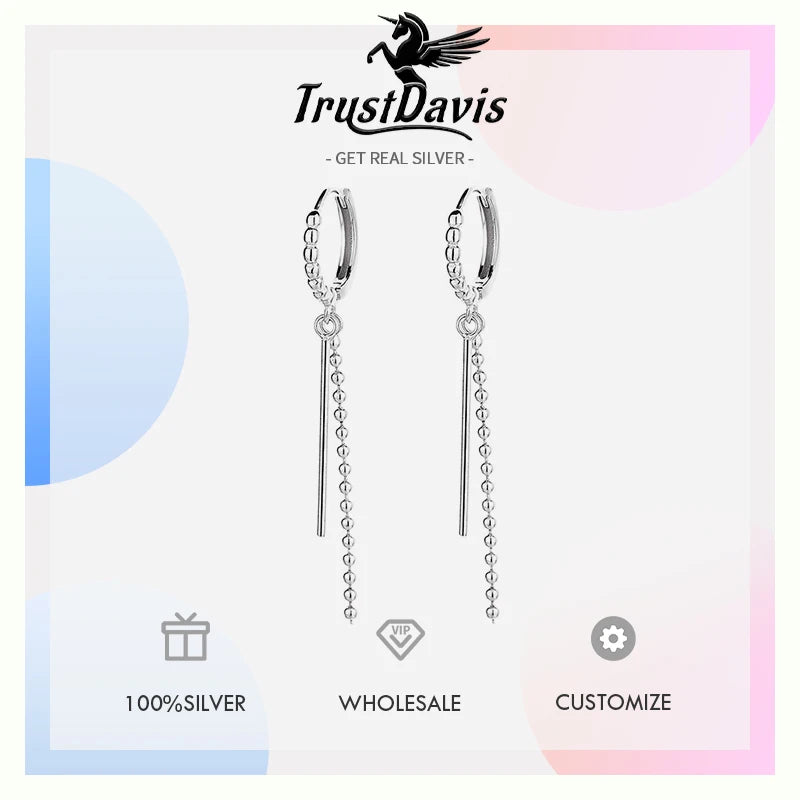 Fashion Delicate Tassel Hoop Earrings DA1974