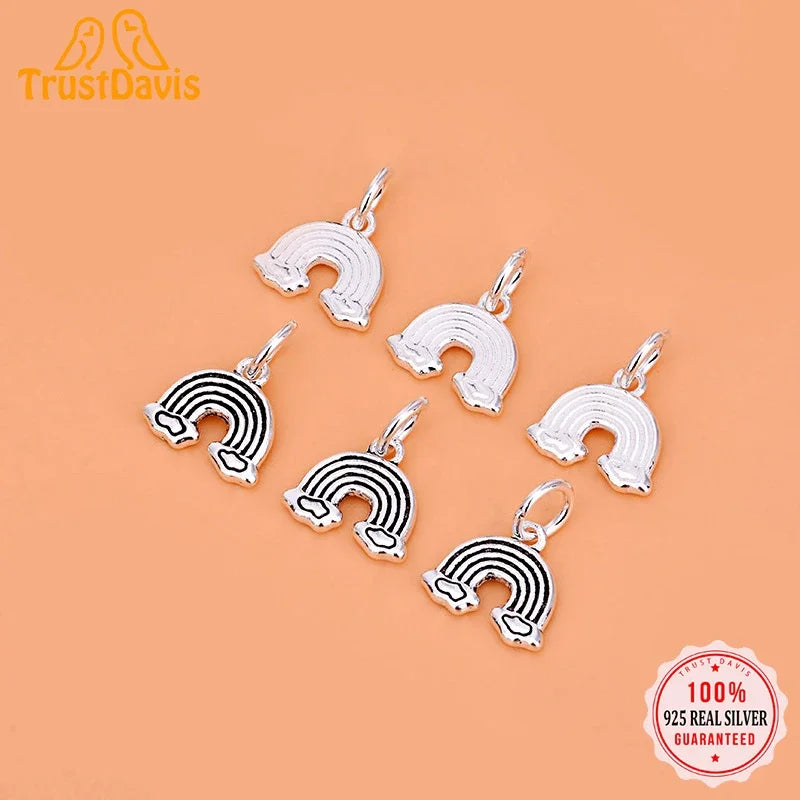 Rainbow Clouds Charm Pendant HY173