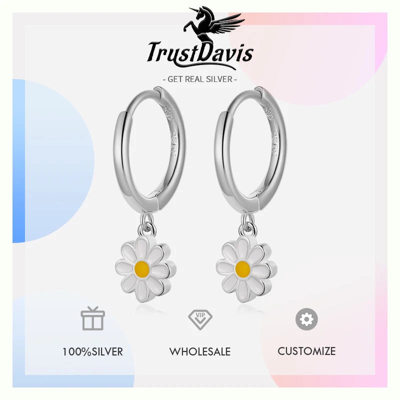 Fashion Sweet Flower Hoop Earring DS4117