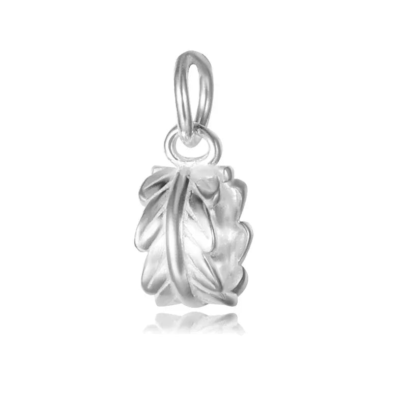 Fashion Circle Leaf Charm Pendant DZ1782