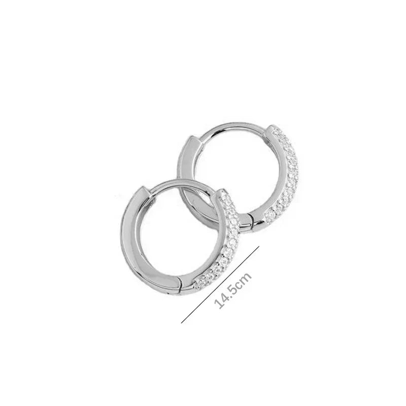 Round Dazzling CZ Hoop Earrings  DA2747