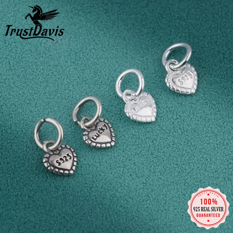 Heart Charm Pendant Handmade DIY Accessories DZ1646