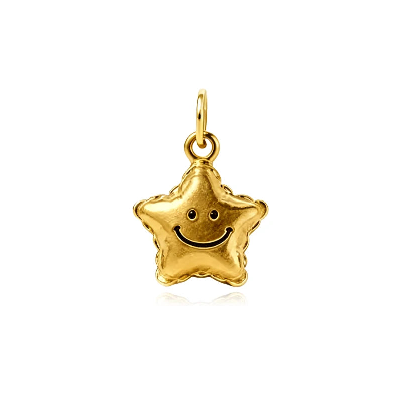 Fashion Cute 3D Smiling Star Pendant DZ1830