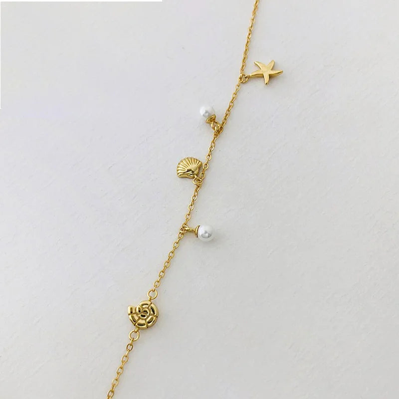 Beaded Star Shell Bracelet DS4819
