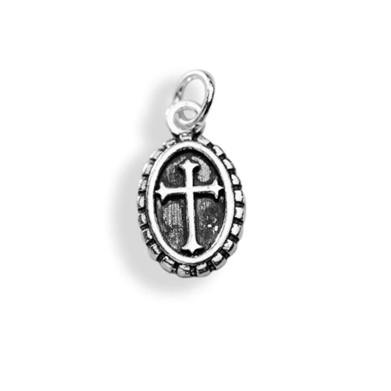 Cross Ellipse Charm Pendant DZ1784