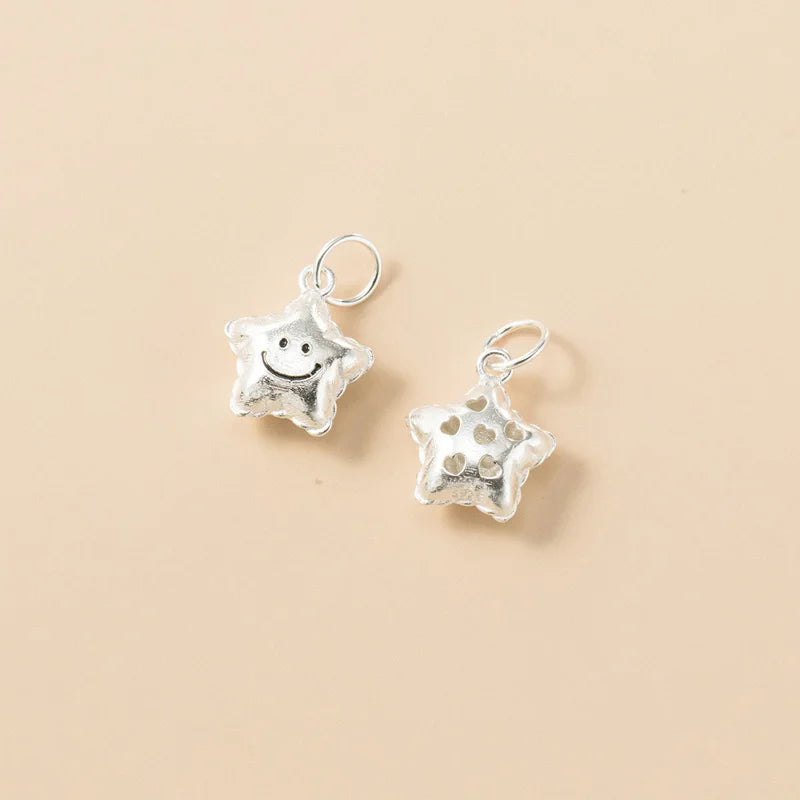 Fashion Cute 3D Smiling Star Pendant DZ1830