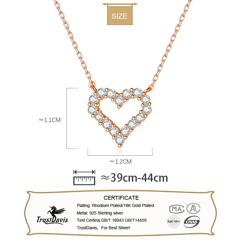 Romantic Heart  Pendant Choker Necklace DS1016