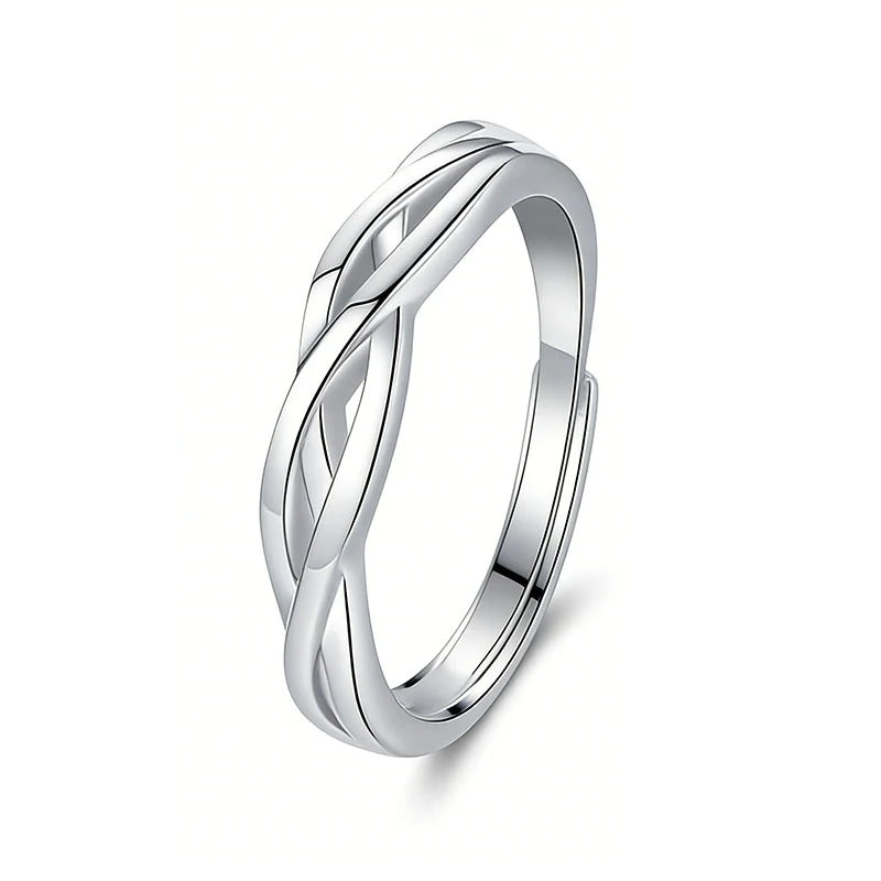 Adjustable Zircon Couples Ring DS4764