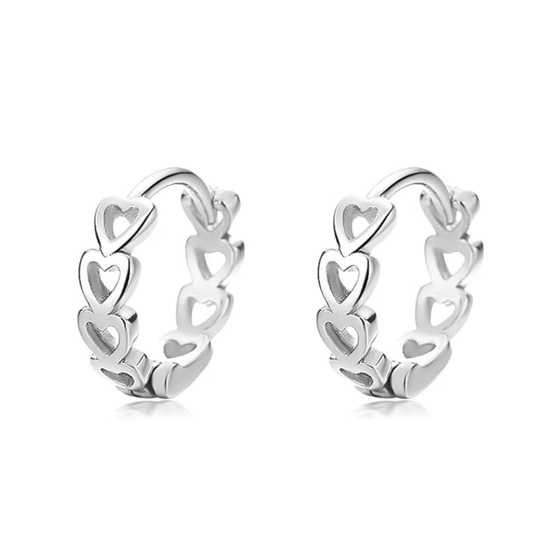 Fashion Romantic Hollow Heart Hoop Earring DA2346