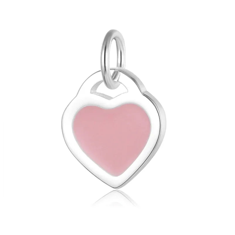 Glaze Heart Love Pendant  HY881