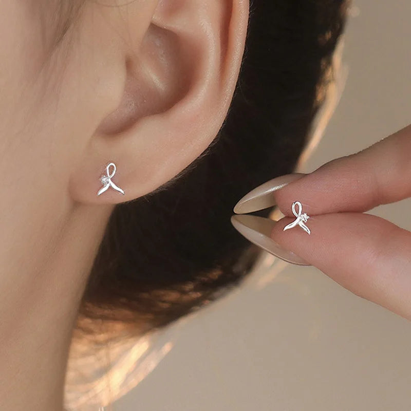 Fashion Sweet Fishtail Zirconia Earrings DS4750