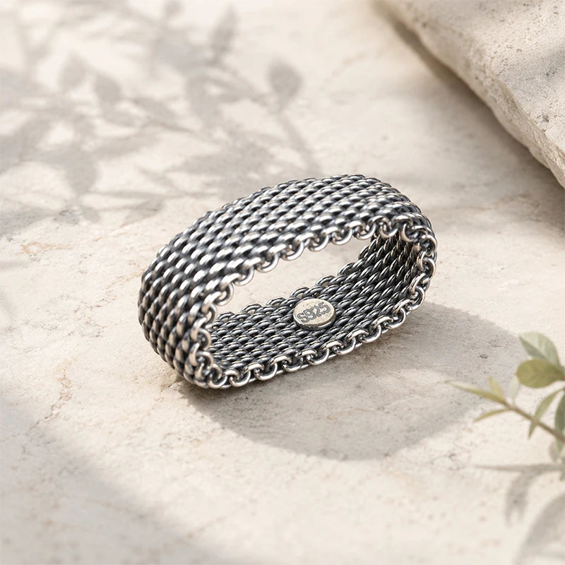 Retro Woven Ring for Women Daily Wear Jewelry Gift DS4978