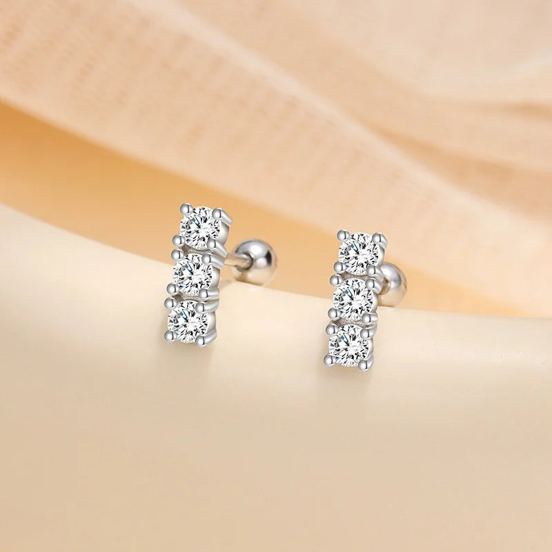Zircon Stud Earrings DS4839