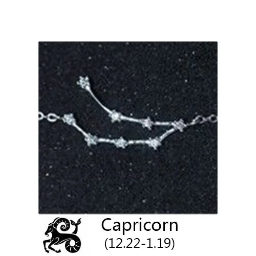 12 Constellation Bracelet Bangle Women Wedding Jewelry DA433