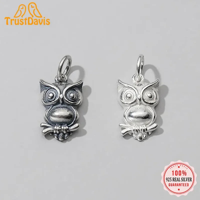 Animal Owl Charm Pendant DIY Accessories DZ98