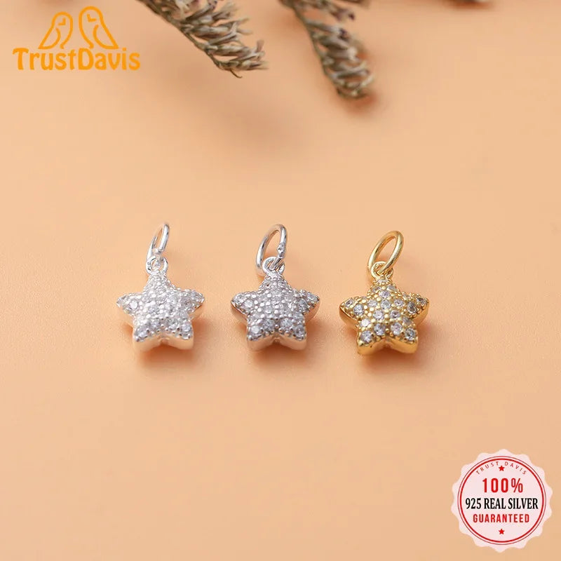 Star Dazzling Charm Pendant Handmade DIY Accessories HY144