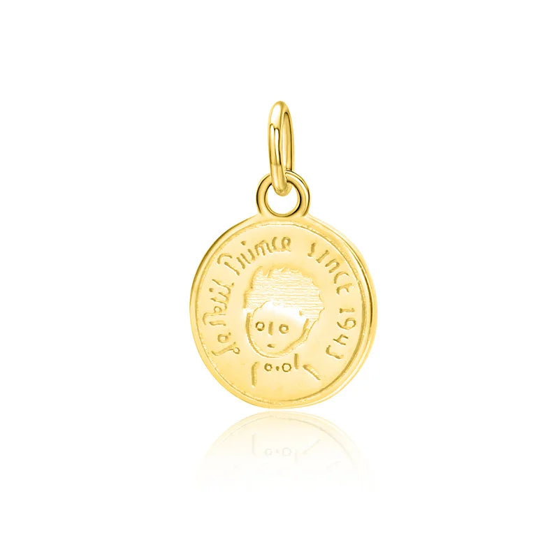 Fashion Sweet Round Boy Coin Charm Pendant DZ300