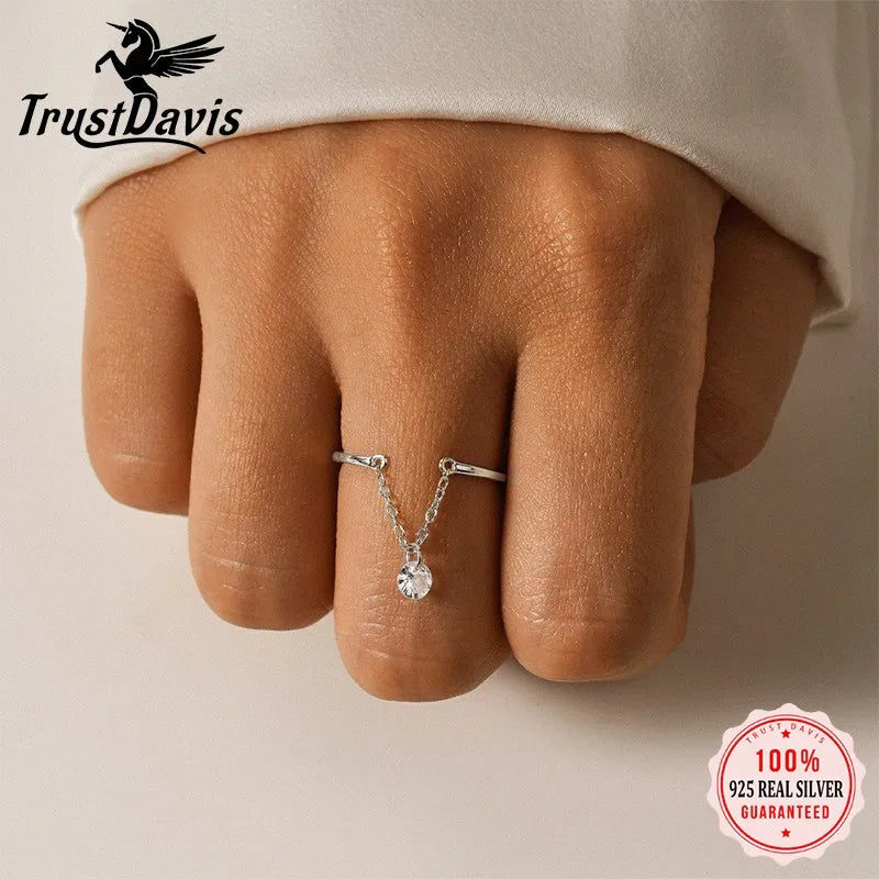 Zircon Open Chain Ring DS4832