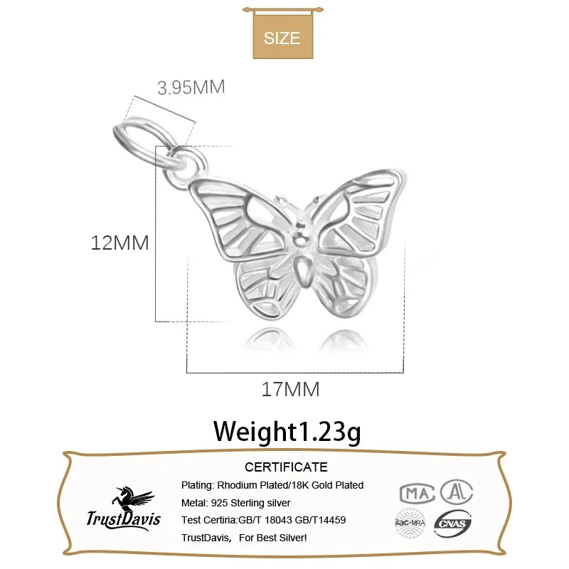 Hollow Butterfly Charm Pendant  HY132