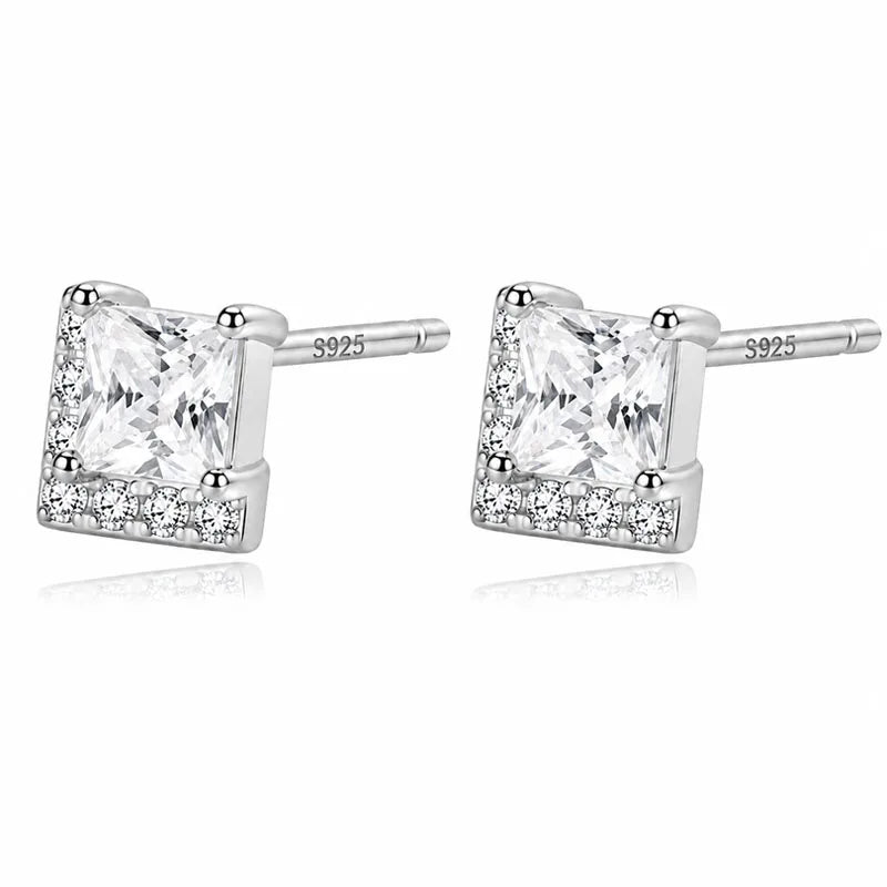 Fashion and Exquisite Square Zircon Stud Earrings DS4938