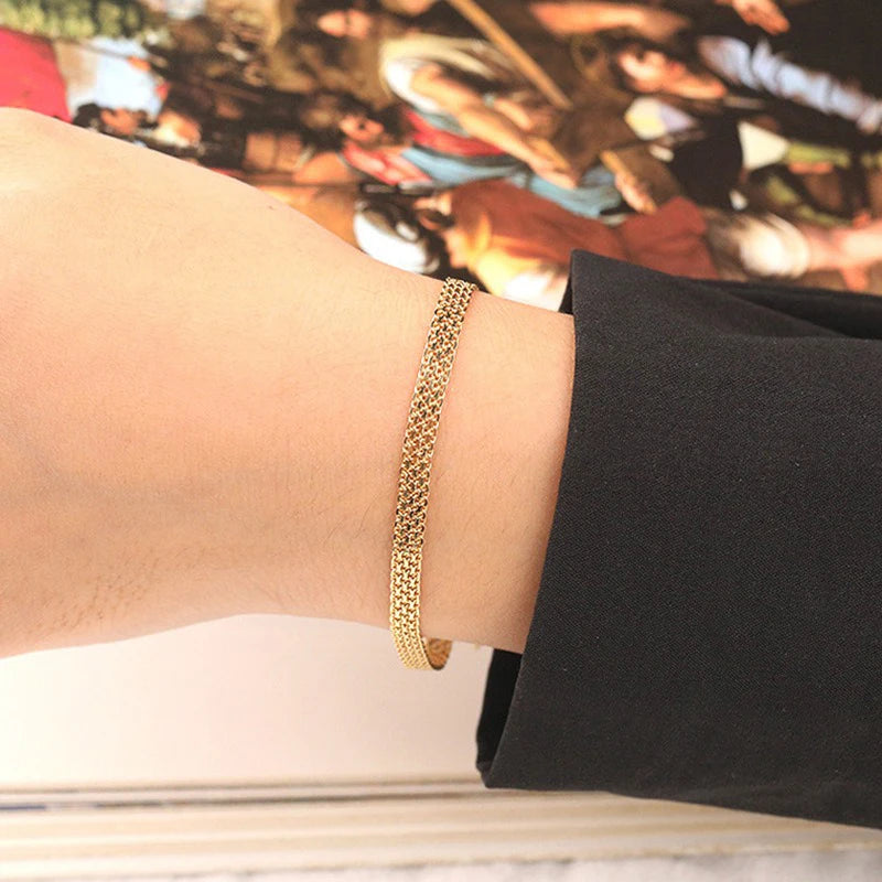 TrustDavis Girls 925 Sterling Silver Women's Bracelets Fashion Simple Sparkling Bracelet for Women Girl Gift Fine Jewelry DS4663