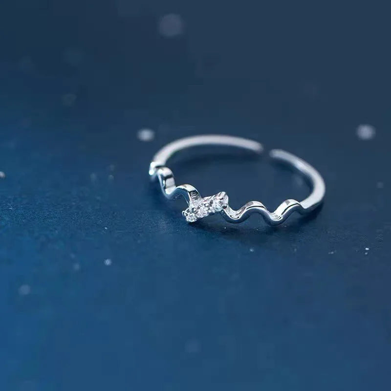 Curved Zircon Setting Ring DS4789