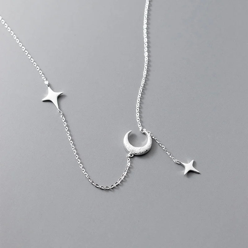 Clavicle Necklace Star Moon Necklace DA3124