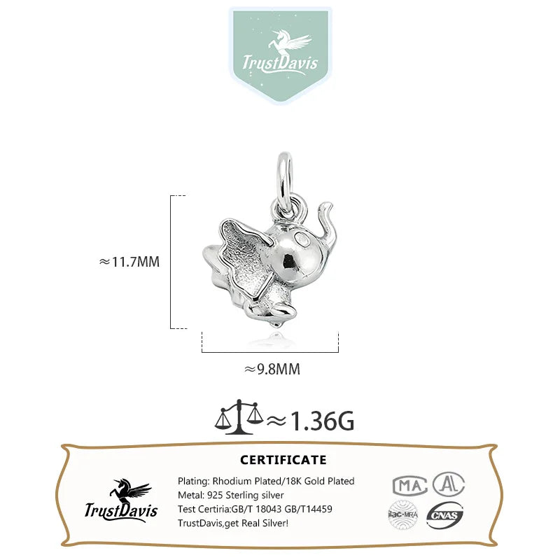 Cute Little Flying Elephant Pendant Pendant DZ1826