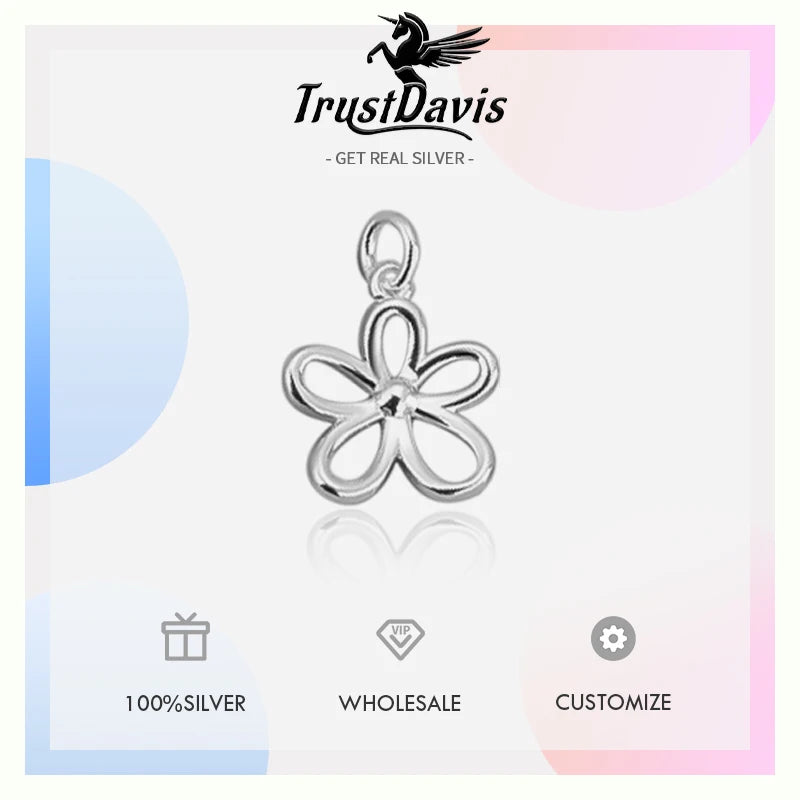 Fashion Sweet Flower Charm Pendant DZ1765