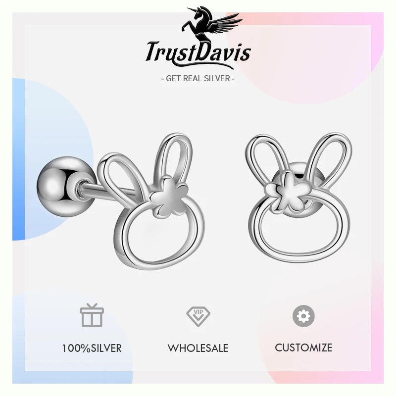 Fashion Rabbit Screw Earrings DS4671