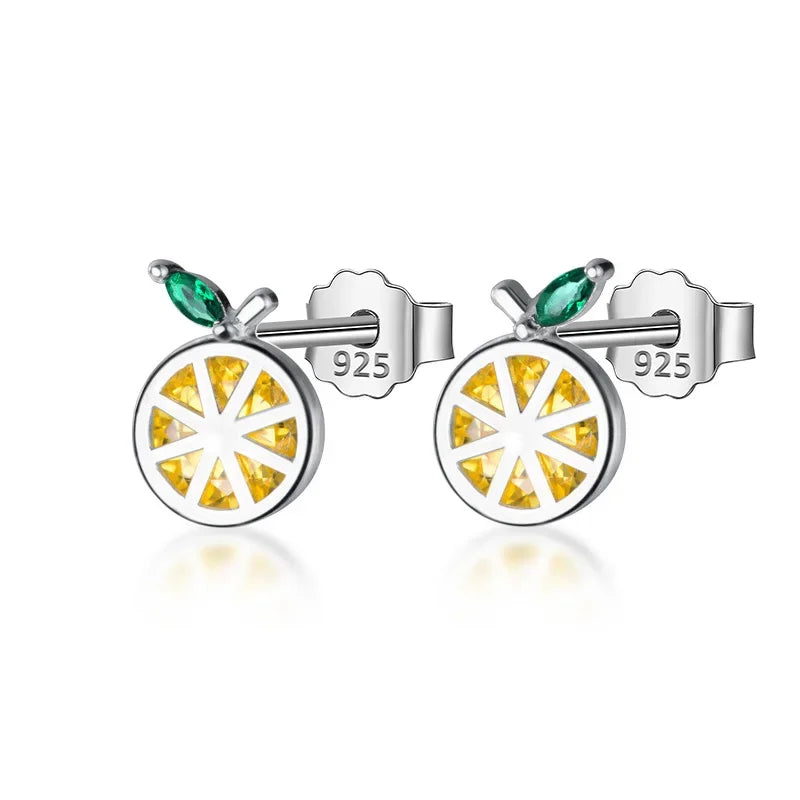 TrustDavis 100% 925 Sterling Silver Women Fashion Ice Cream Style Stud Earrings Gift For Daughter Girls Teens Wholesale DS1533