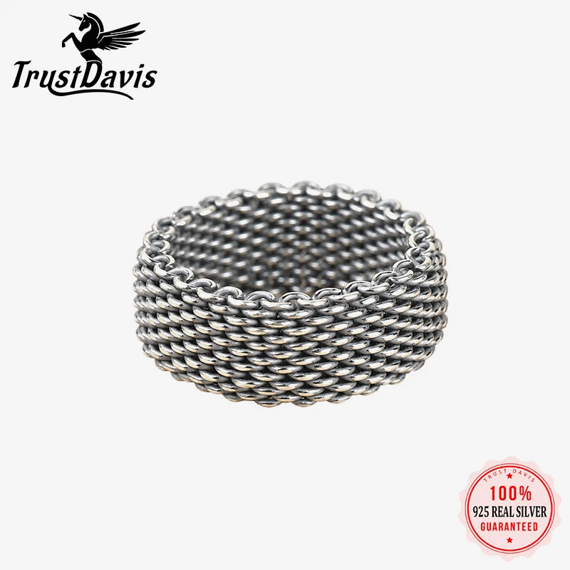 Retro Woven Ring for Women Daily Wear Jewelry Gift DS4978
