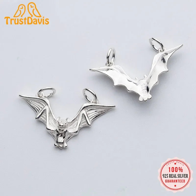 Circle Bat Charm Pendant DIY Accessories DZ445