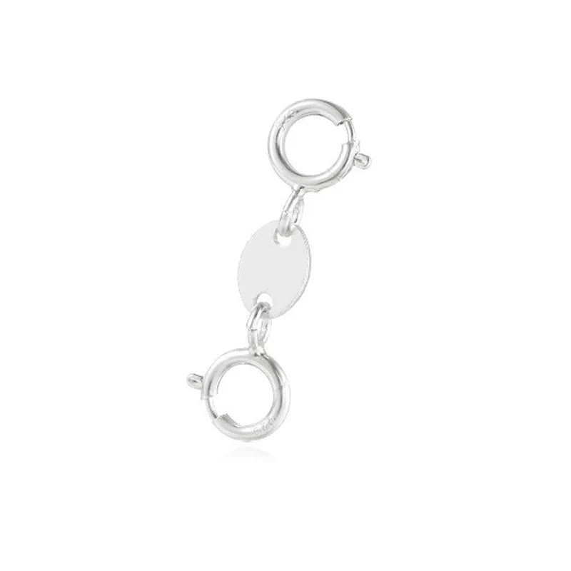 TrustDavis 925 Sterling Silver Fashion Classic Office Double-ended clasp DIY Necklace Bracelet Accessories Fine Jewelry DZ1838