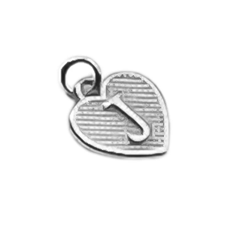 TrustDavis Real 925 Sterling Silver Name Necklace 26 Heart DIY Accessories Pendant for Women Wedding Clavicle Jewelry DZ1795