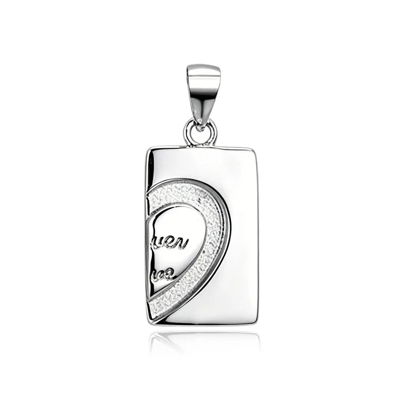 Heart-shaped Envelope Silver Pendant DZ1906